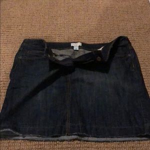 ANNE TAYLOR LET FT JEAN SKIRT 14 PETITE